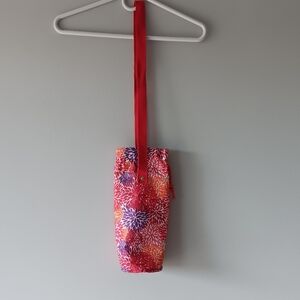 Sachi Insulated Beverage Cooler Bag Shoulder Strap Red Purple Orange Collapsible